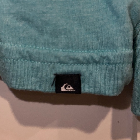 Quiksilver Tee Long Sleeve Teal Kids Medium - Picture 3 of 6